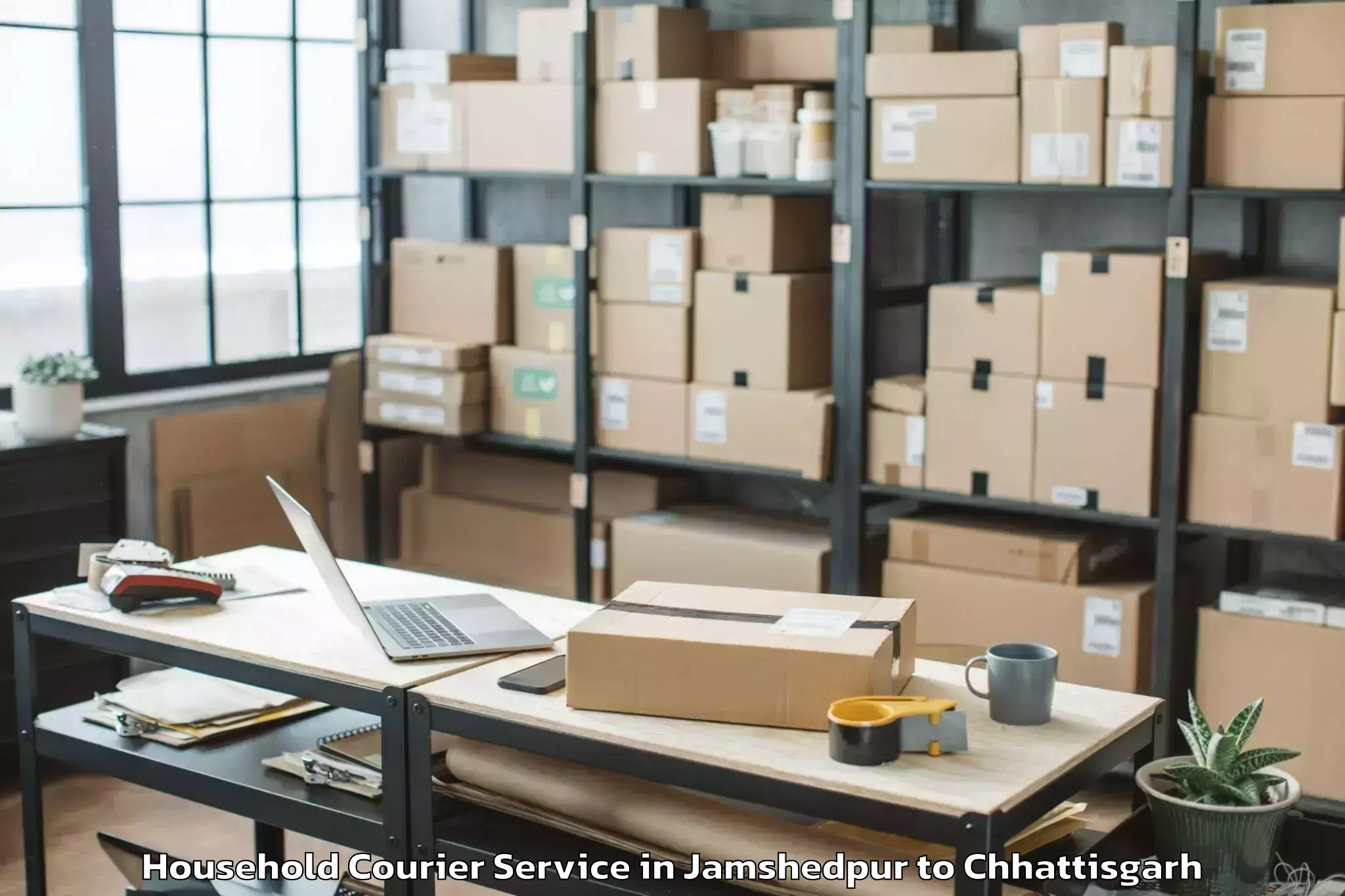 Easy Jamshedpur to Baikunthpur Household Courier Booking